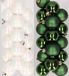 Decoris Kaemingk B.V. 32x Kunststof Kerstballen Mix Parelmoer Wit & Donkergroen 4 cm