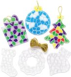 Baker Ross Kerstmis Kristal Mozaïek Decoraties - Pakket Van 10