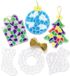 Baker Ross Kerstmis Kristal Mozaïek Decoraties - Pakket Van 10