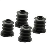 Wagner QuickClick® kunststof glijders, meubelglijders, stoelglijders, set van 4, basis zwart, om in te steken, 4x basis, SMART, kunststof, diameter 22/25 x 3/7/25 mm, helling 12 graden, made in DE