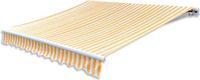 vidaXL Tissu de remplacement pour auvent 350x250 cm Polyester Orange et Blanc