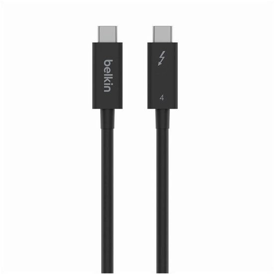 Belkin USB-C naar USB-C Thunderbolt 4 oplaad- en overdrachtkabel van 1m, Zwart