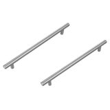 Amig - Pack van 2 Meubelgrepen - 160 Mm - Kleur Geborsteld Nikkel - Gemaakt van Staal - Voor Lades en Kasten - Mod. 837