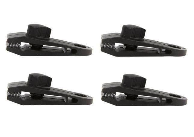 ProPlus Tenttapijtclips Met Schroeven Zwart 4 Stuks