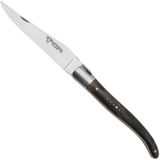 Laguiole en Aubrac Black Poplar Burl, Matt Bolster, zakmes, 12 cm