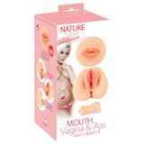 Nature Skin - Masturbateur Vagin et Bouche (Couleur Naturelle)