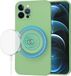 Techsuit Soft Flex Silicone Back Cover hoesje met MagSafe pour Apple iPhone 12 Pro Max - Vert Menthe
