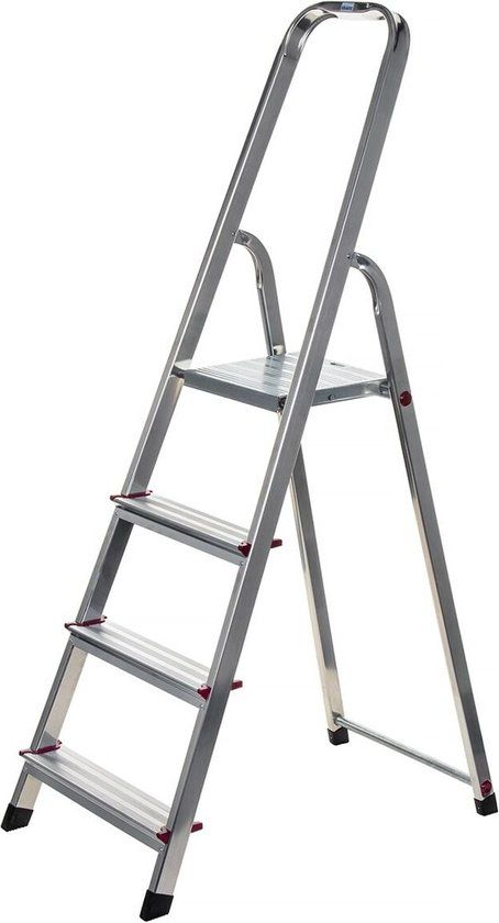 KRAUSE 000705 Stufen-Stehleiter Aluminium - max. Arbeitshohe 2.80 m