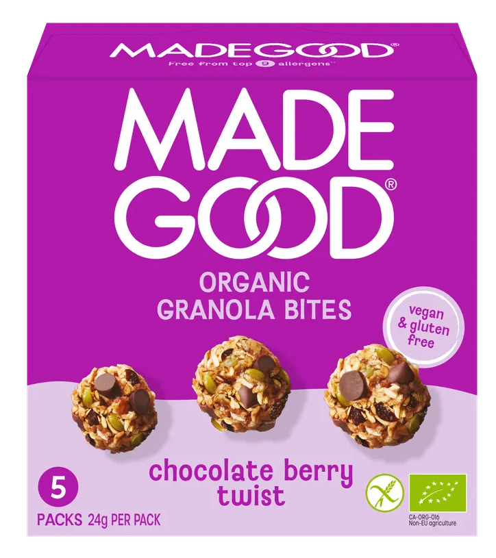 Made Good Organic Granola Bites Chocolate Berry Twist