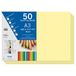 Dohe - Karton A3 kanaries geel voor handwerk en afdrukken (50 stuks) - 21 x 29,7 cm - 180 g/m² - kantoormateriaal