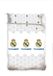 Prueba Real Madrid Beddengoedset met Dekbedovertrek en Kussensloop, Officiële Licentie (180 x 220 cm)