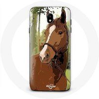 Maniacase Hoesje voor Samsung Galaxy J7 2017 Quarter Horse bruin paardenrace
