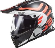 LS2 MX436 Pioneer Evo Adventurer Zwart/Wit XXL