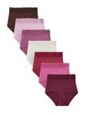 Next Broekje donkerbruin / aubergine / pink / cranberry / wit