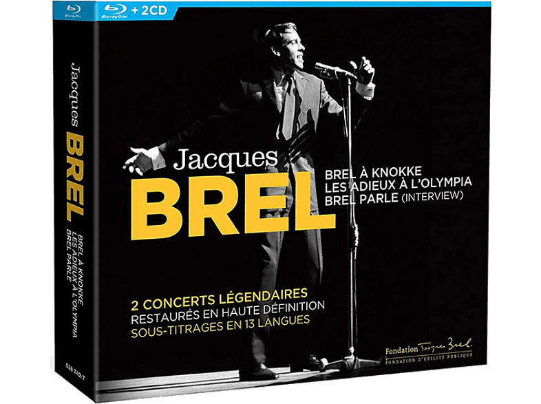 BARCLAY Jacques Brel - En Concert CD + Blu-Ray Disc
