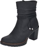 Rieker Dames Enkellaarzen Y2591 Zwart