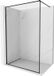 Mexen Kioto-XF paroi de douche Walk-in avec cadre 120 x 202 cm, transparent 10 mm, noir