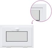 vidaXL Kantel kelderraam RISOR 65 x 45 cm PVC en helder vlakglas