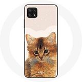Maniacase Hoesje voor Samsung Galaxy A22 5G Somalische kattenrace