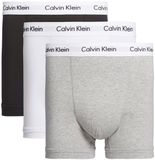 Calvin Klein Trunks Heren Onderbroeken - 3-pack - Wit/Grijs/Zwart