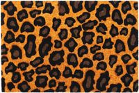 Merkloos Relaxdays Deurmat Kokos Panter 60x40 cm