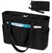 Omgoods - XL Sac fourre-tout en velours côtelé pour femmes - Grand sac à main avec fermeture éclair et poches