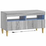 vidaXL LED tv-meubel ARNHEM 81 x 35 x 43 cm Grijs Sonoma Bewerkt hout
