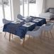 Bonamaison Tafelkleed, Anti-Mold, Sneldrogend, Waterdicht, 100% Polyester Tafellaken, Blauw, 140 x 200 Cm