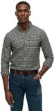 Superdry Premium Oxford shirt à carreaux - Hommes - Chemises à manches longues - Navy Marl Micro Grid - XXL