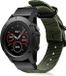 Strap-it Garmin Stoffen nylon bandje gesp geschikt voor Fenix 5s / 6s (groen)