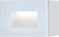 Konstsmide Chieri PowerLED 230V Wand/Inbouw Flush Rect Matwit