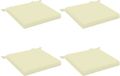 vidaXL - Zitkussens - SOEST - 4 stuks - 100% Polyester - Crèmekleurig