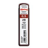 rOtring Tikky-vulpotlood navullingen | 0,5 mm | 2B | 10 stuks (120 vullingen)