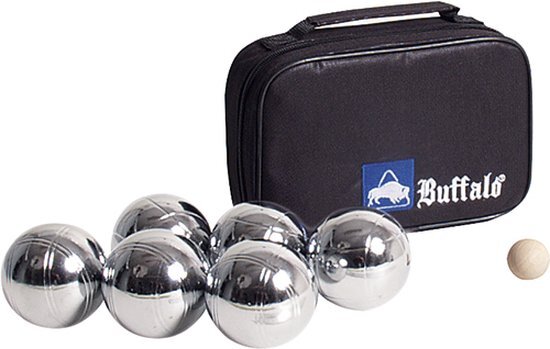 Buffalo Jeu de boules set metaal (6st.)