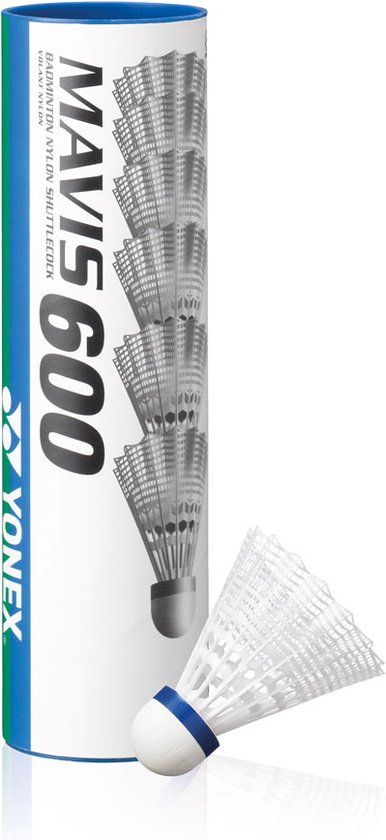 Yonex Mavis 300 nylon badmintonshuttle - wit - medium snelheid