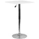 Flash Meubels 23.75'' Vierkant Verstelbare Hoogte Wit Houten Tafel