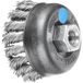 PFERD TOOLS Komborstel getordeerd TBG Ø 65 mm M14 Ø roestvrijstalen draad 0,50 voor haakse slijpers POS TBG 65/M14 INOX