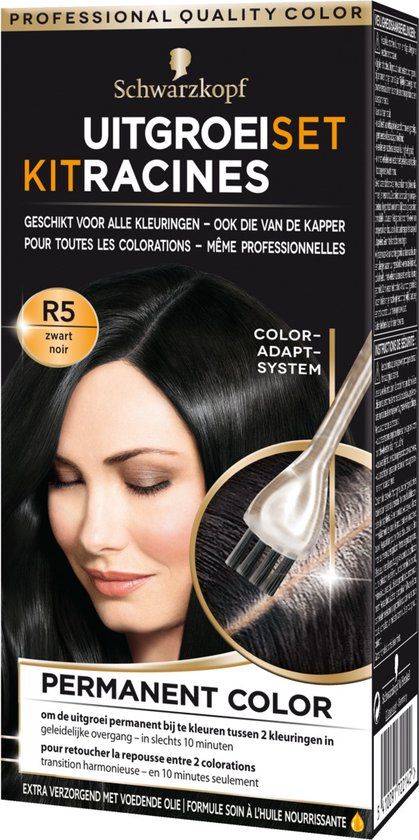 Schwarzkopf Uitgroeiset Zwart - Uitgroeispray - Zwart