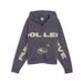 PUMA Hoodie met print en volledige rits Uniseks L, Inky Depths Gray