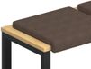 vidaXL - Coussin de banquette - 4 pièces - Microfibre - Marron