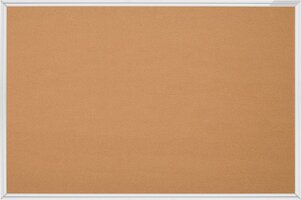 Magnetoplan Pinboard Pin Wand Kurk Paneel - 90x60cm - Bruin Kurk - Aluminium Frame