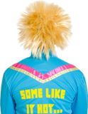 Folat Funky 80's Pruik Blond Kort Krullen Unisex Synthetisch Haar