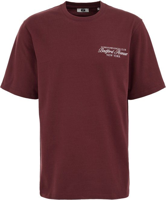 WE Fashion Heren relaxed fit T-shirt met embroidery