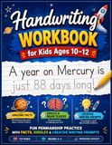 Handwriting Books for Kids Ages 10-12: Penmanship Practice Workbook with Writing Prompts, Brain Teasers, Facts & Tongue Twisters for 4th, 5th & 6th Grade