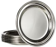 Grunwerg CS-919 Aperiti Set van 6 onderzetters van roestvrij staal 10,3 cm diameter