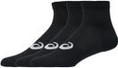 Asics Sokken Quarter 3 pary Zwart - Maat 39-42