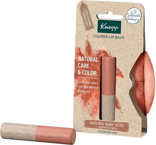 Natural Colored Lip Balm ( Dark Nude ) - Colored Lip Balm 3.5g