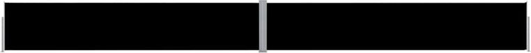Écran de jardin extensible 140x1200 cm noir