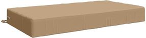 vidaXL - Zitkussen - SOEST - 100% Polyester - Zand - 120 x 80 x 15 cm