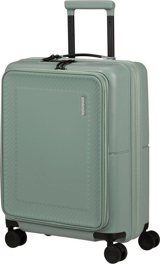 American Tourister Dashpop Spinner 55cm Handbagage Frontloader Iceberg Green